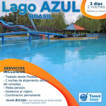 Complejo Lago Azul - 3 días 2 noches